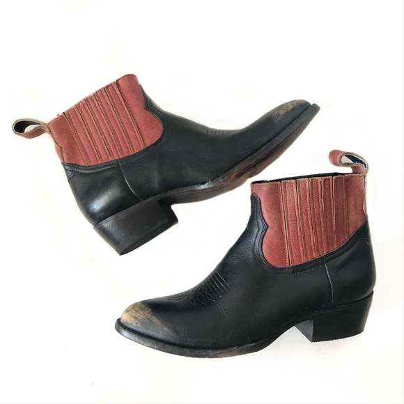 Matisse Shoes - Matisse Mustang Distressed Leather Booties Size 10